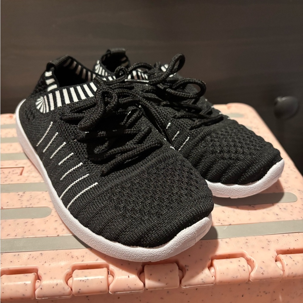 Danskin Kids Black and White Knit Sneakers
